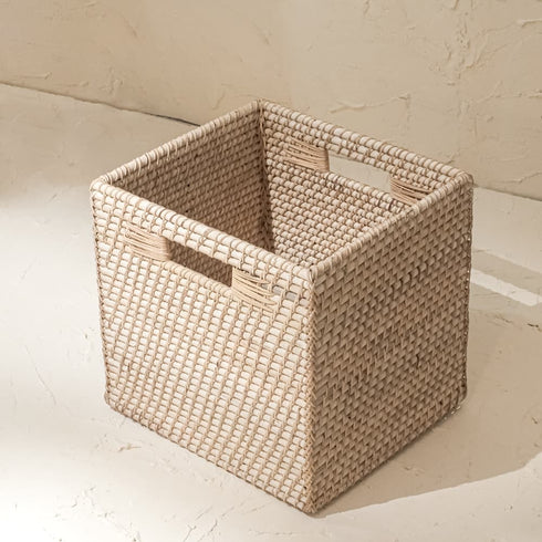 Rattan storage baskets - Different sizes and colours! - Coastal Villa Homeware